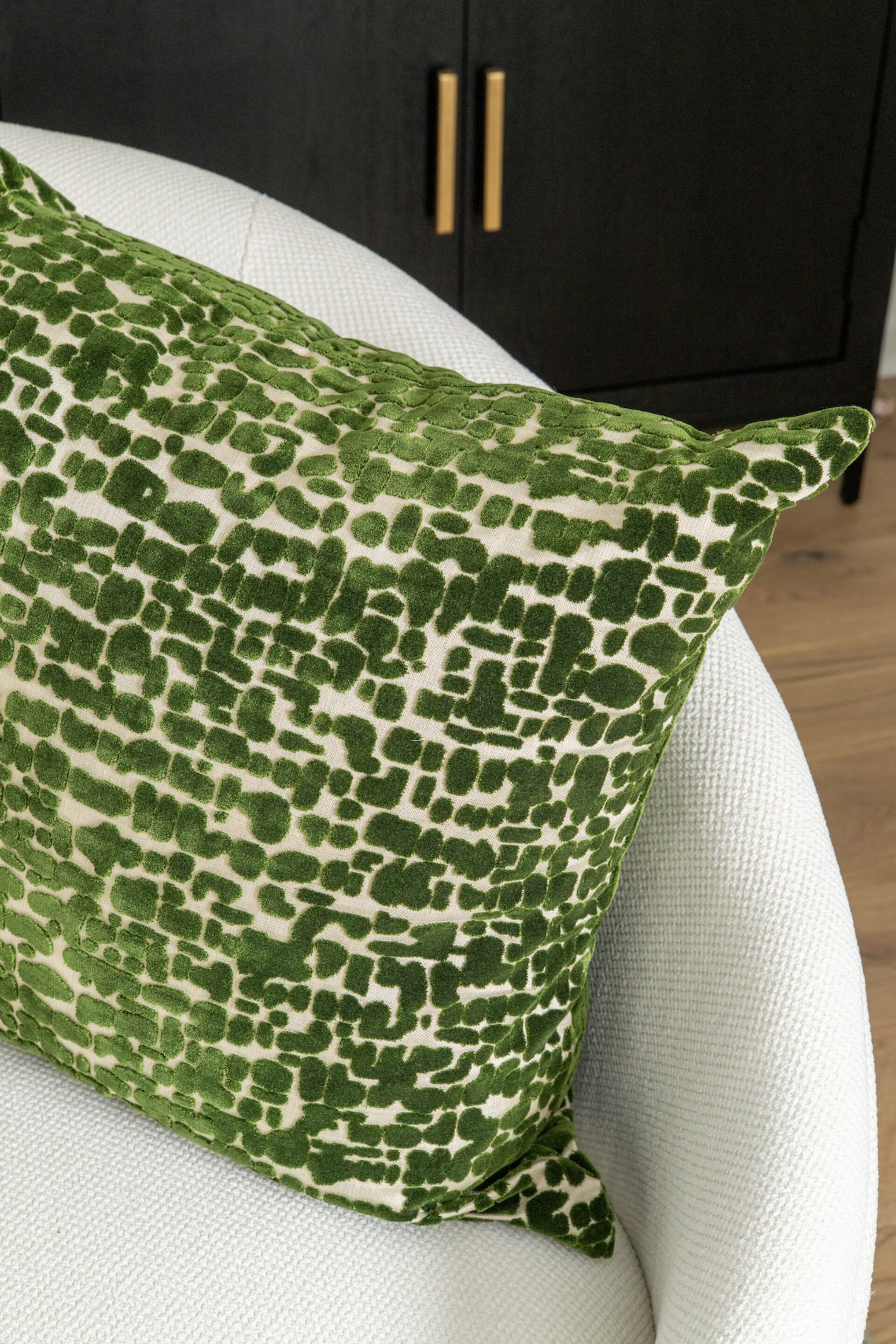 Accent Pillow Detail Green And Beige