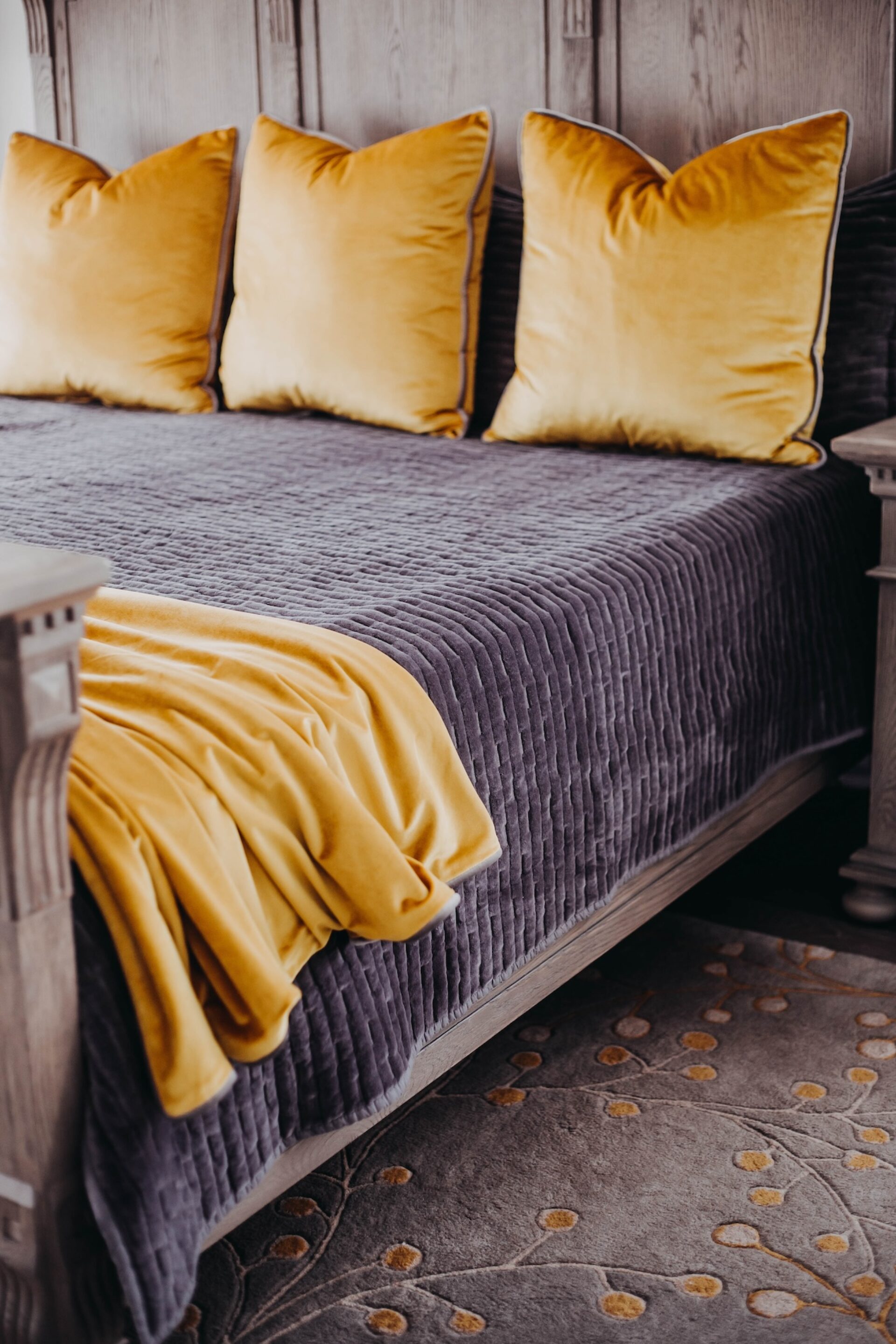 Bedroom With Gold Accents