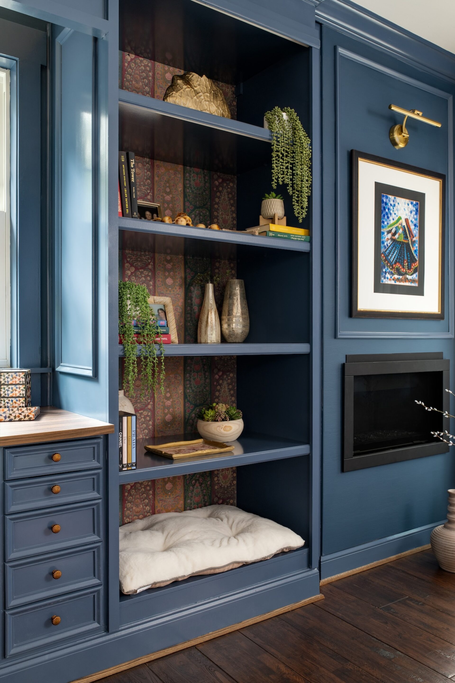 Built In Shelves Bedroom Interior Design Raja Interiors