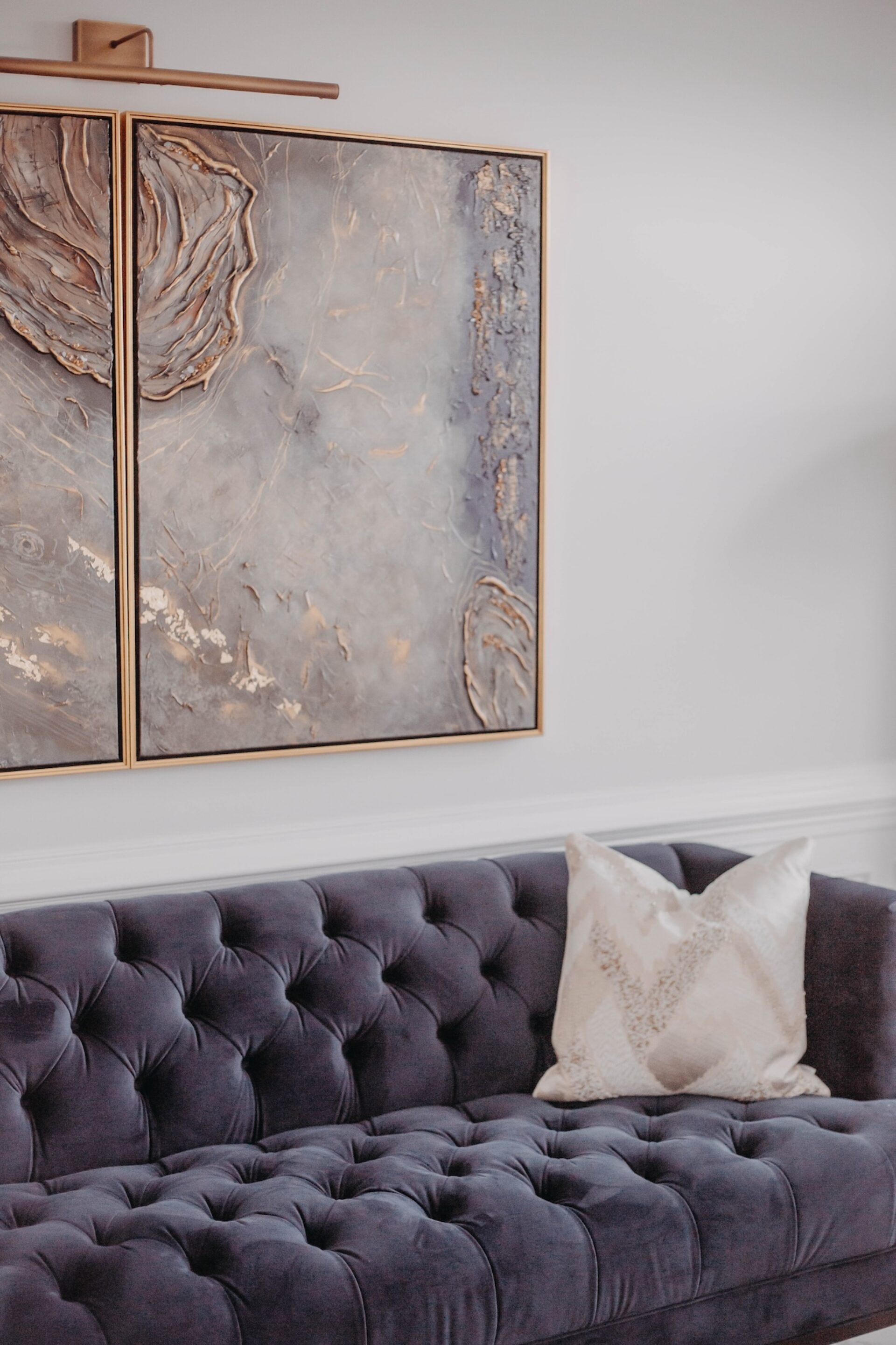 Commissioned Art In Living Room Raja Interiors