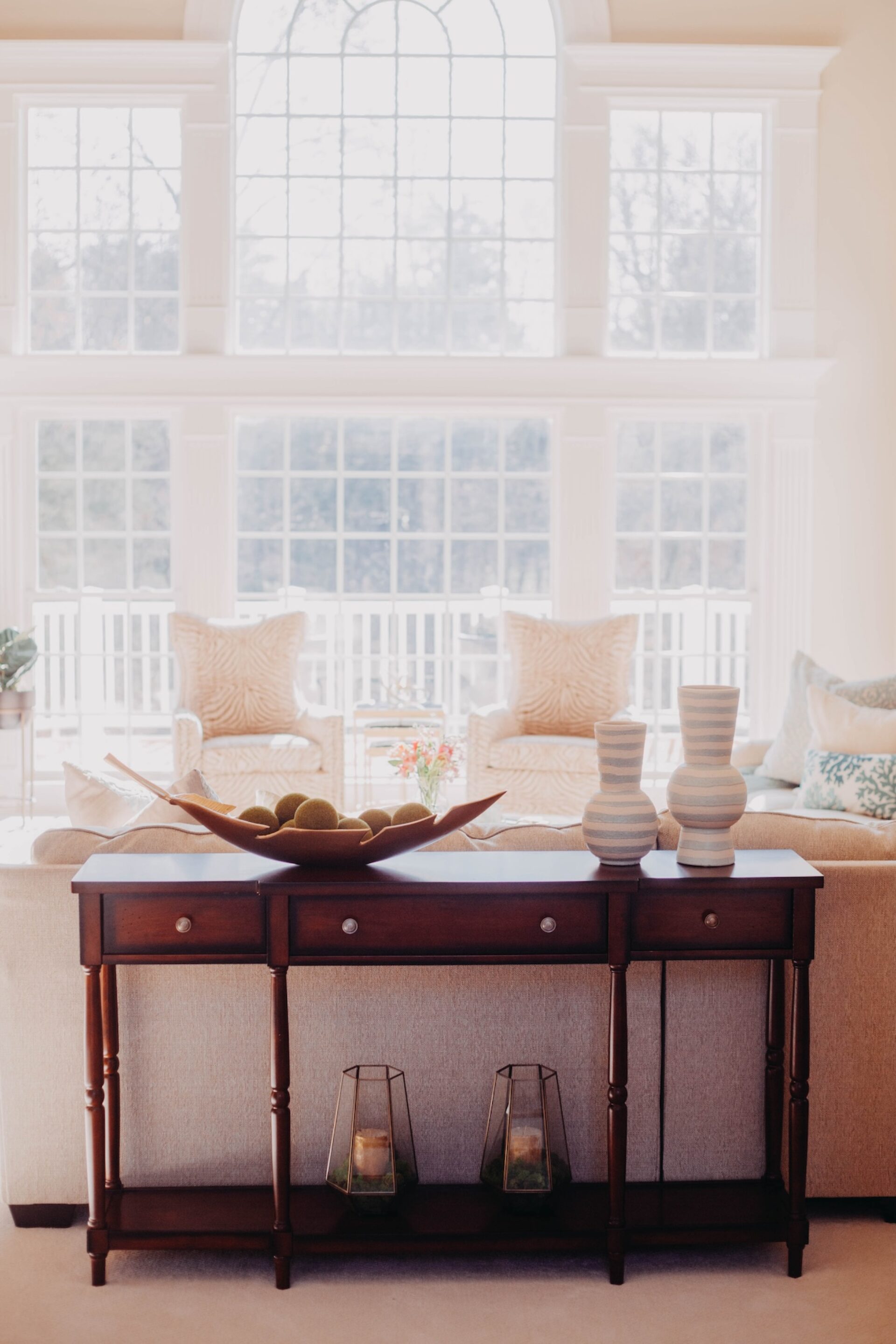 Console Table Behind Sofa