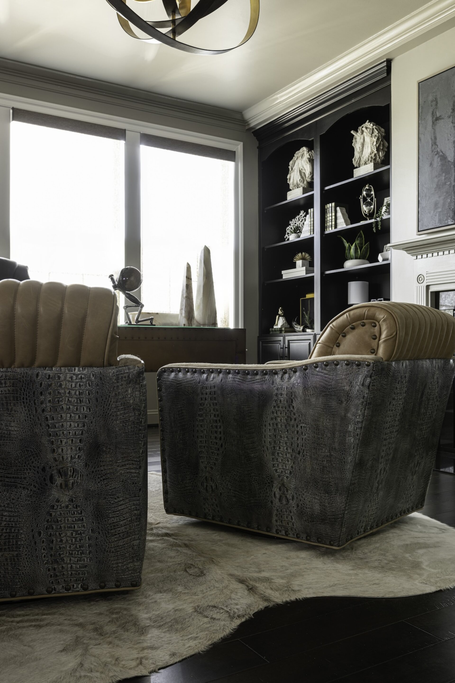 custom alligator chairs raja interiors