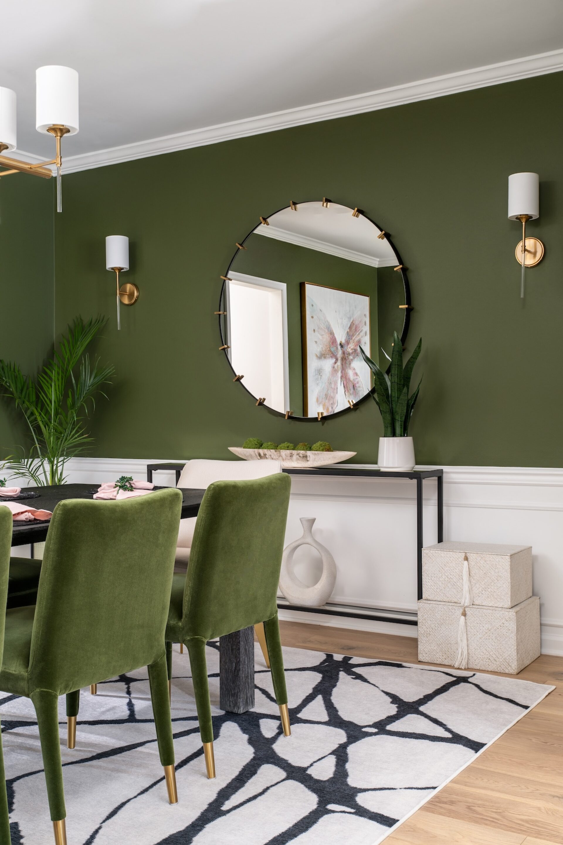 Dining Room Area Rug Black And White