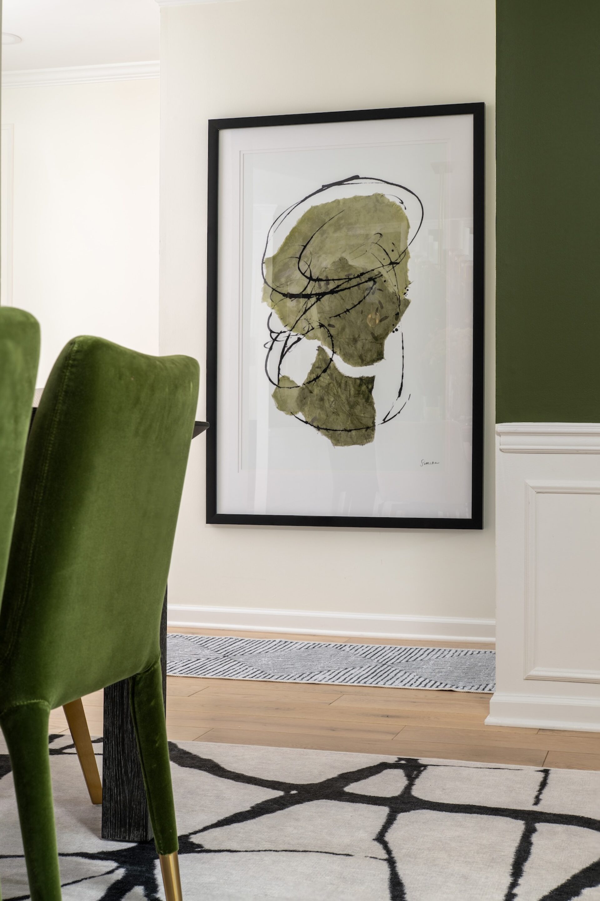 Dining Room Chairs Green