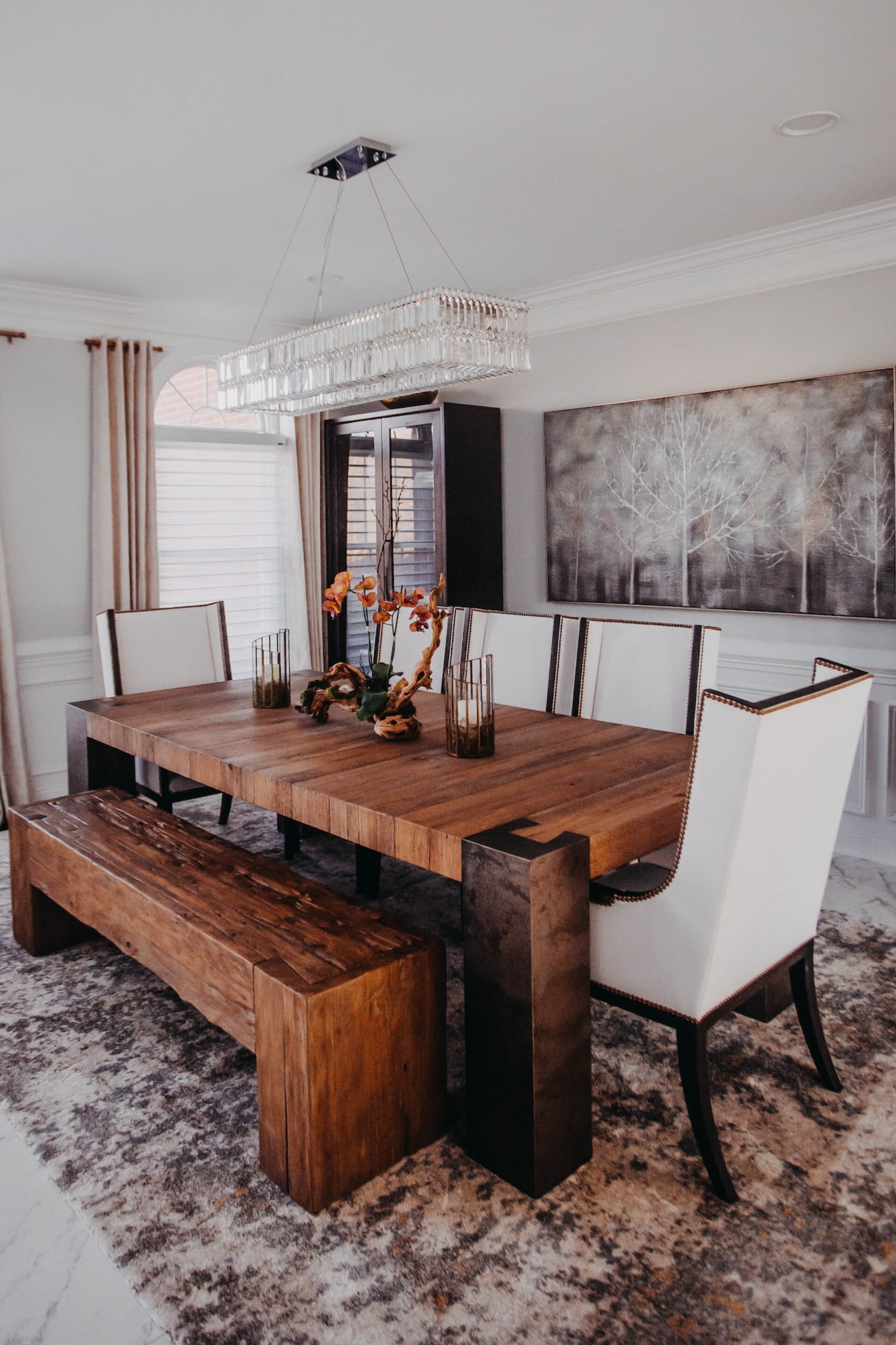 Dining Room Design Raja Interiors Custom Wood Dining Table