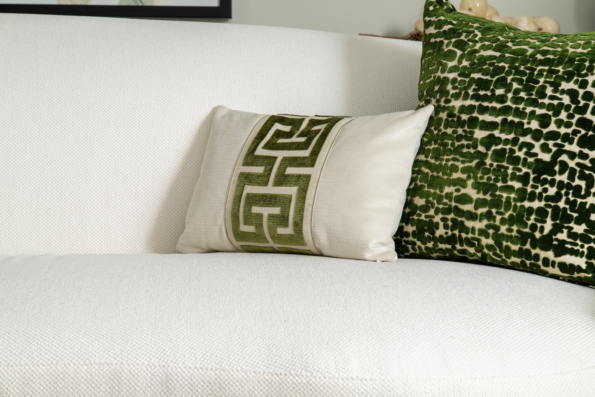 Living Room Accent Pillows Green