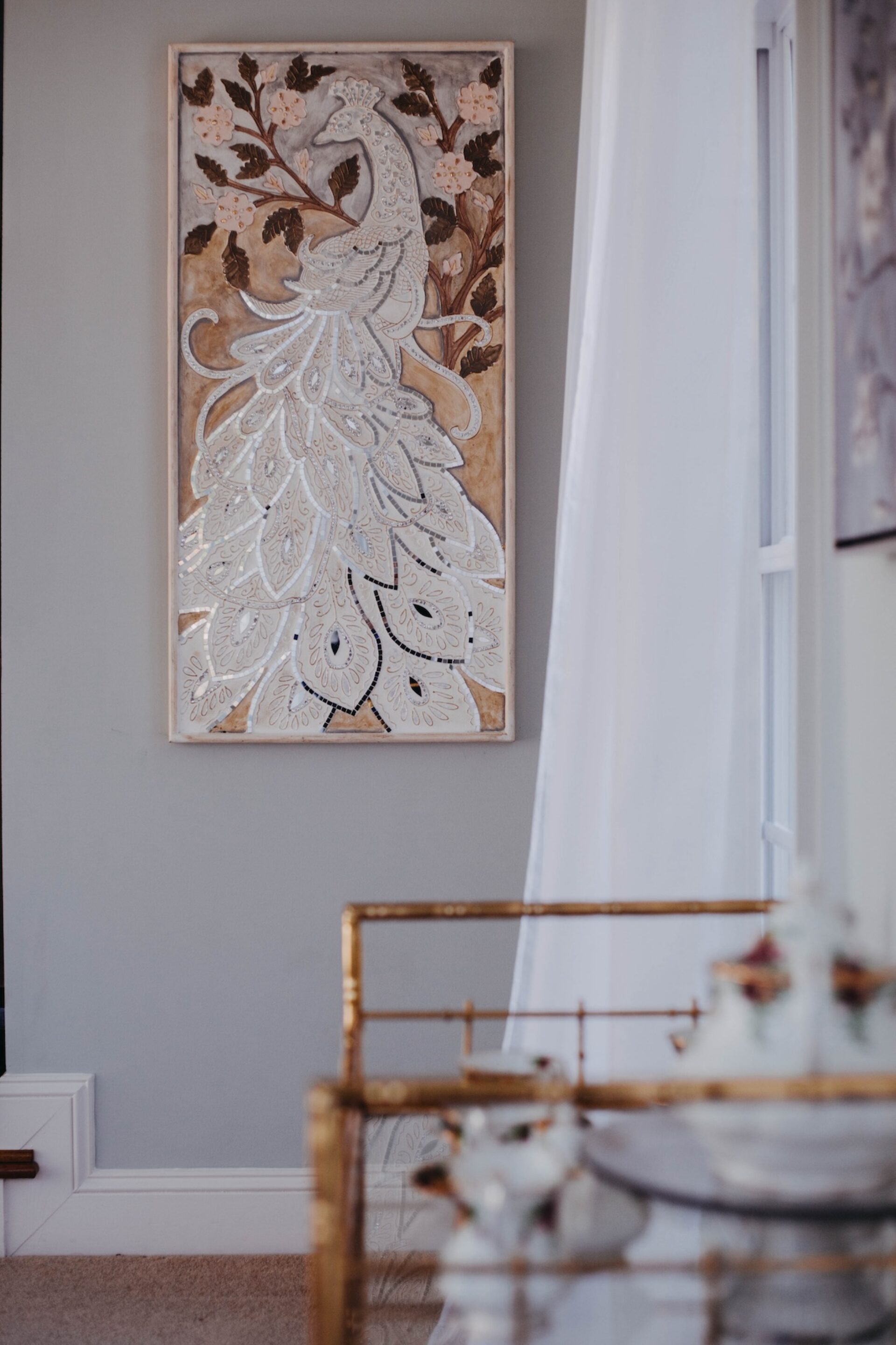 Living Room Peacock Artwork