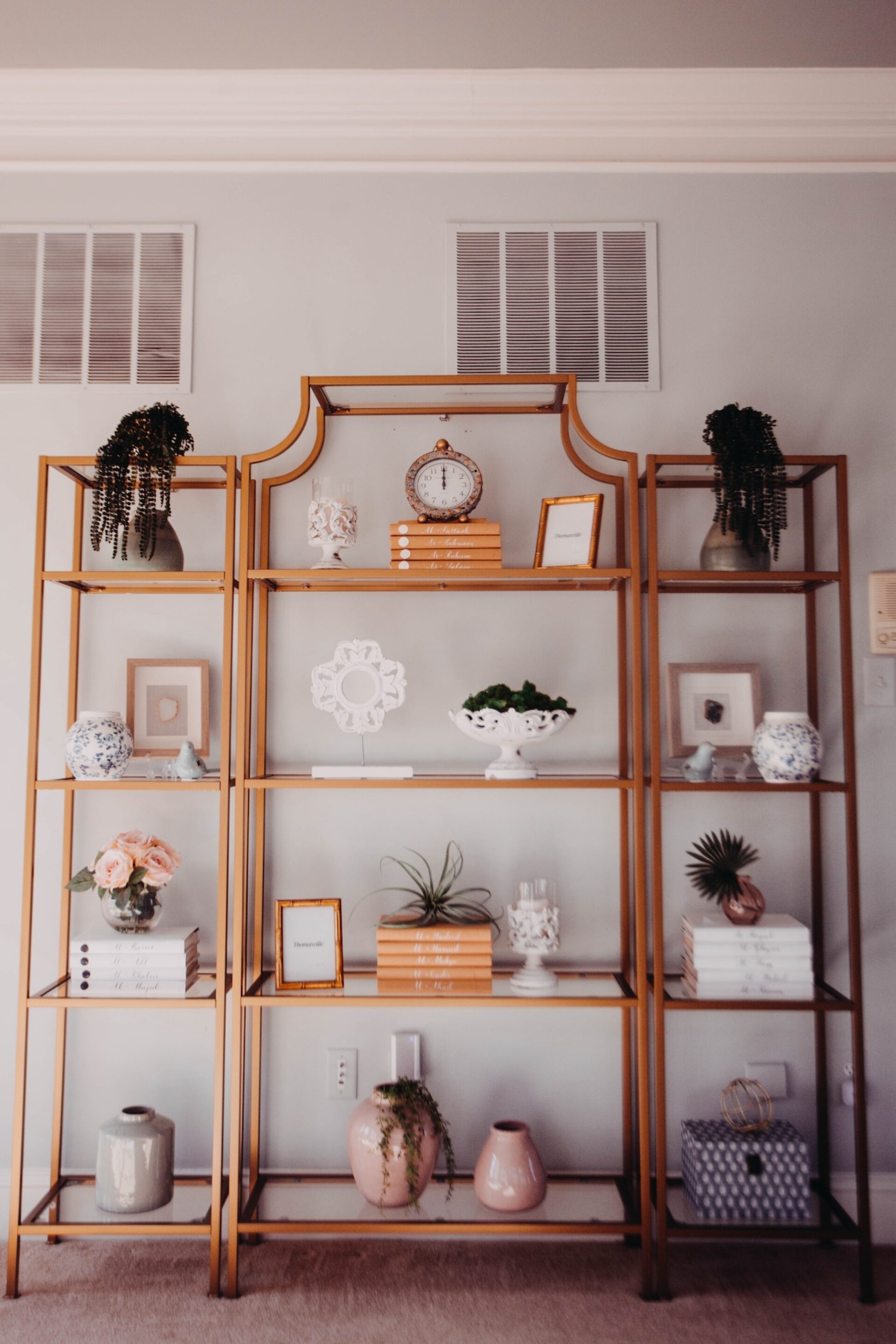 Living Room Shelf With Decor Chantilly Va