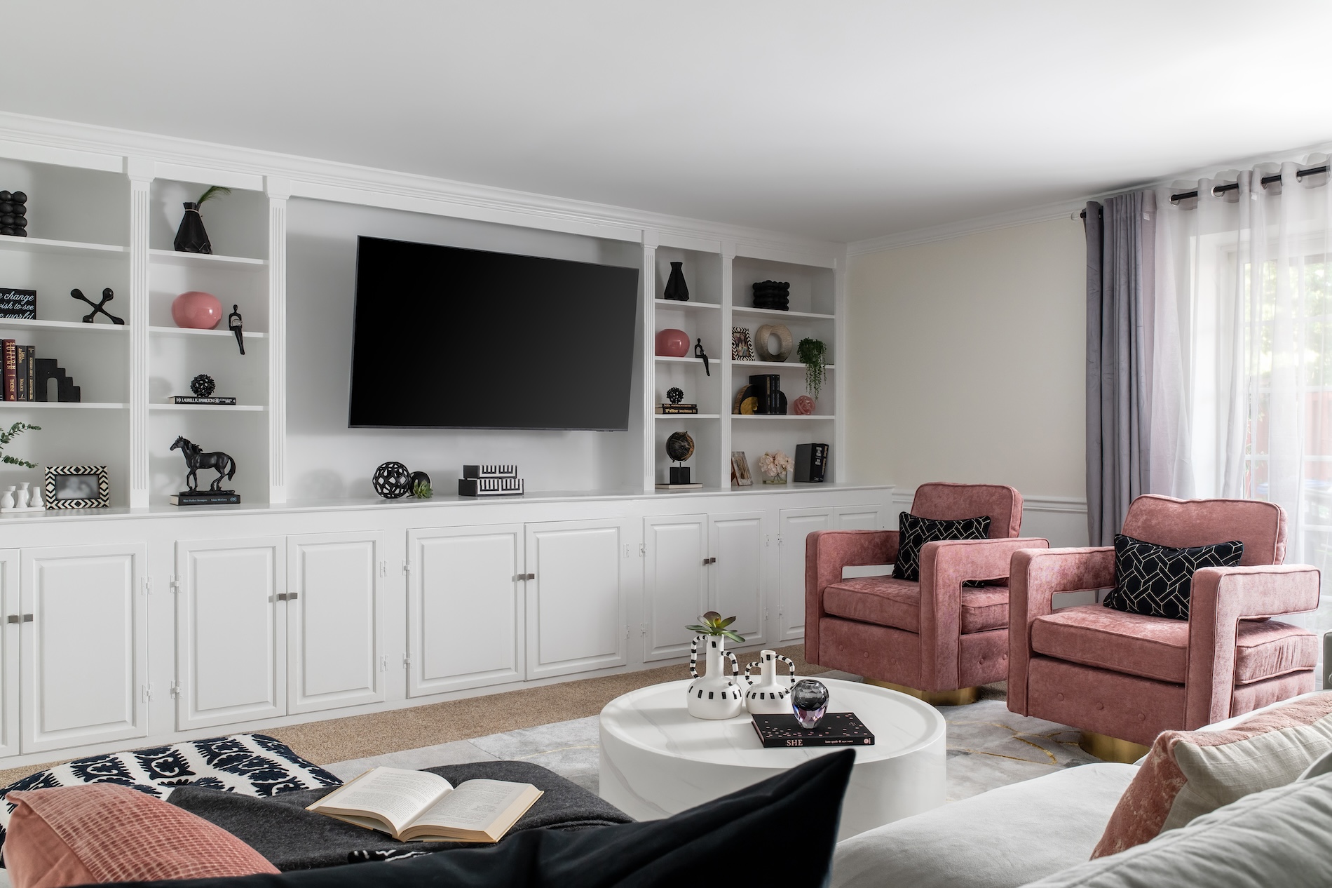 Tv Room Interior Design Built Ins